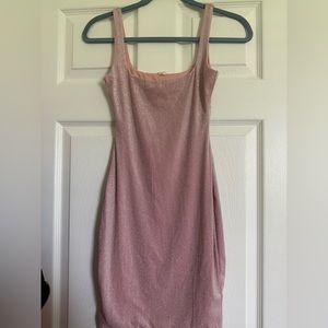 Pink Sparkly Mini Dress